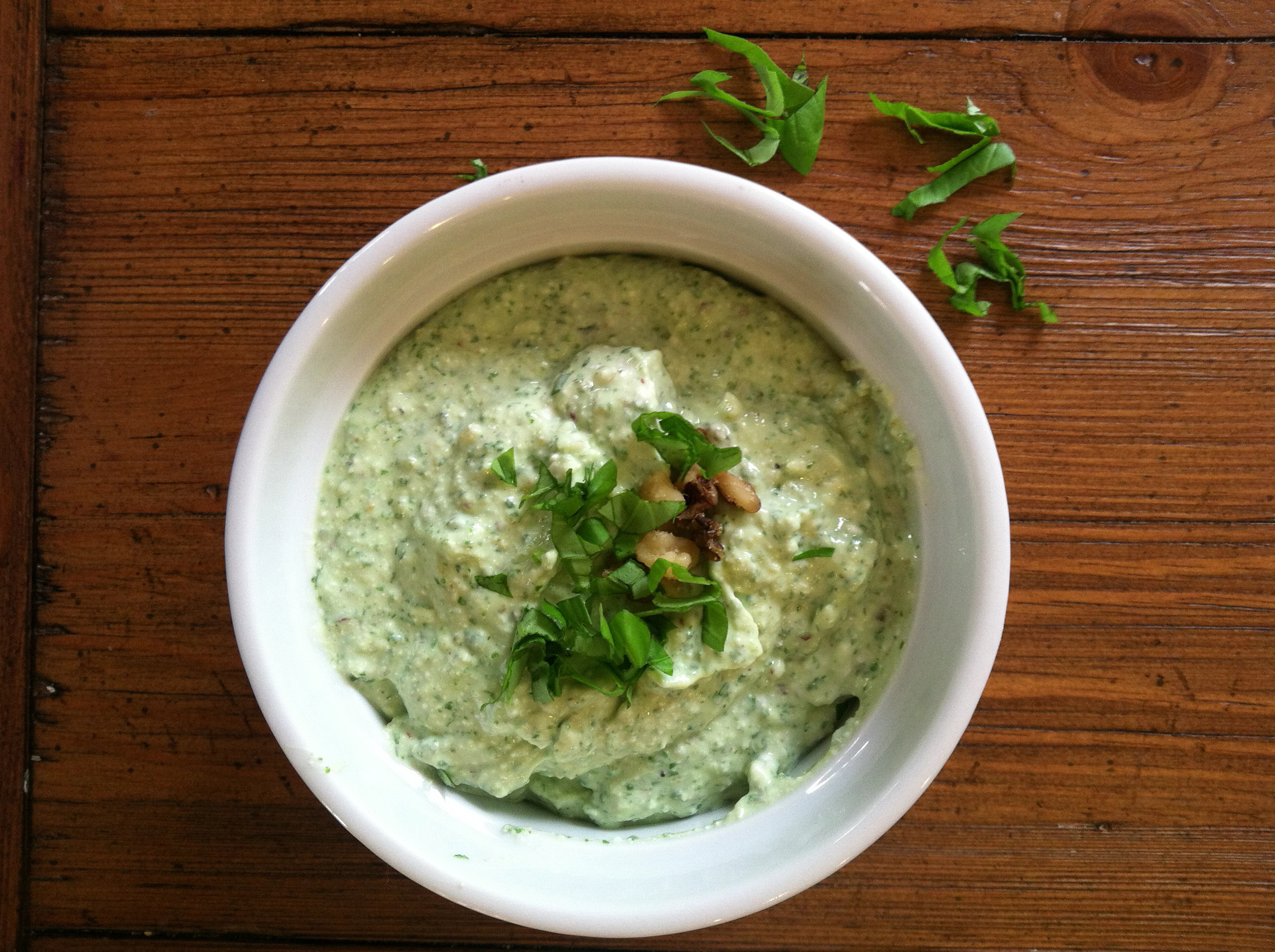 Basil Cottage Cheese Dip The California Table
